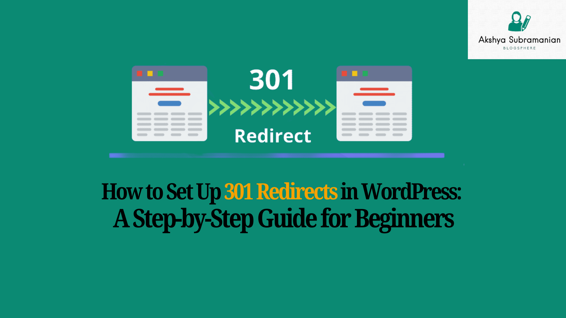 301 Redirects process in WordPress for Beginners